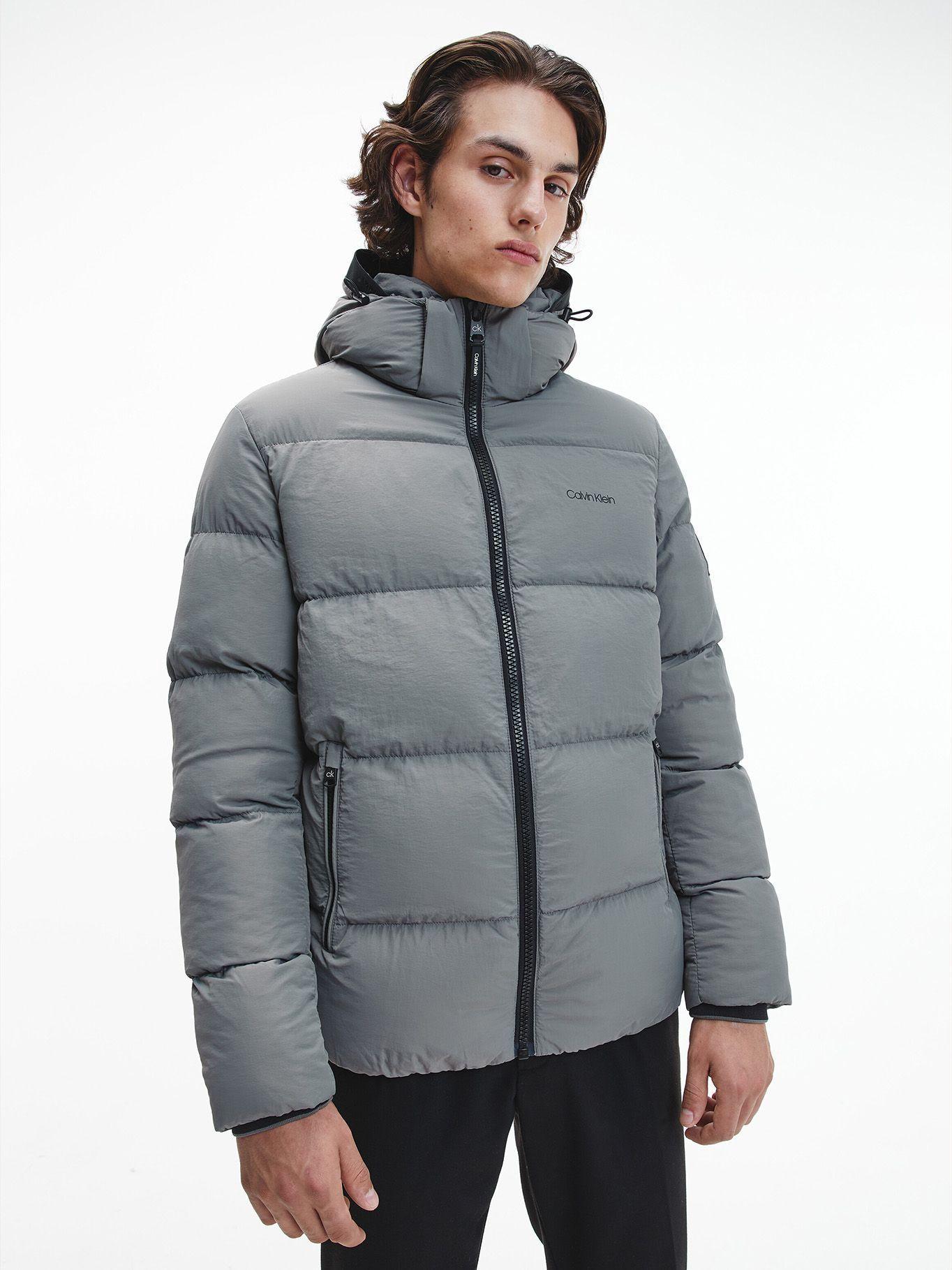Parka Crinkle Gris Calvin Klein-4