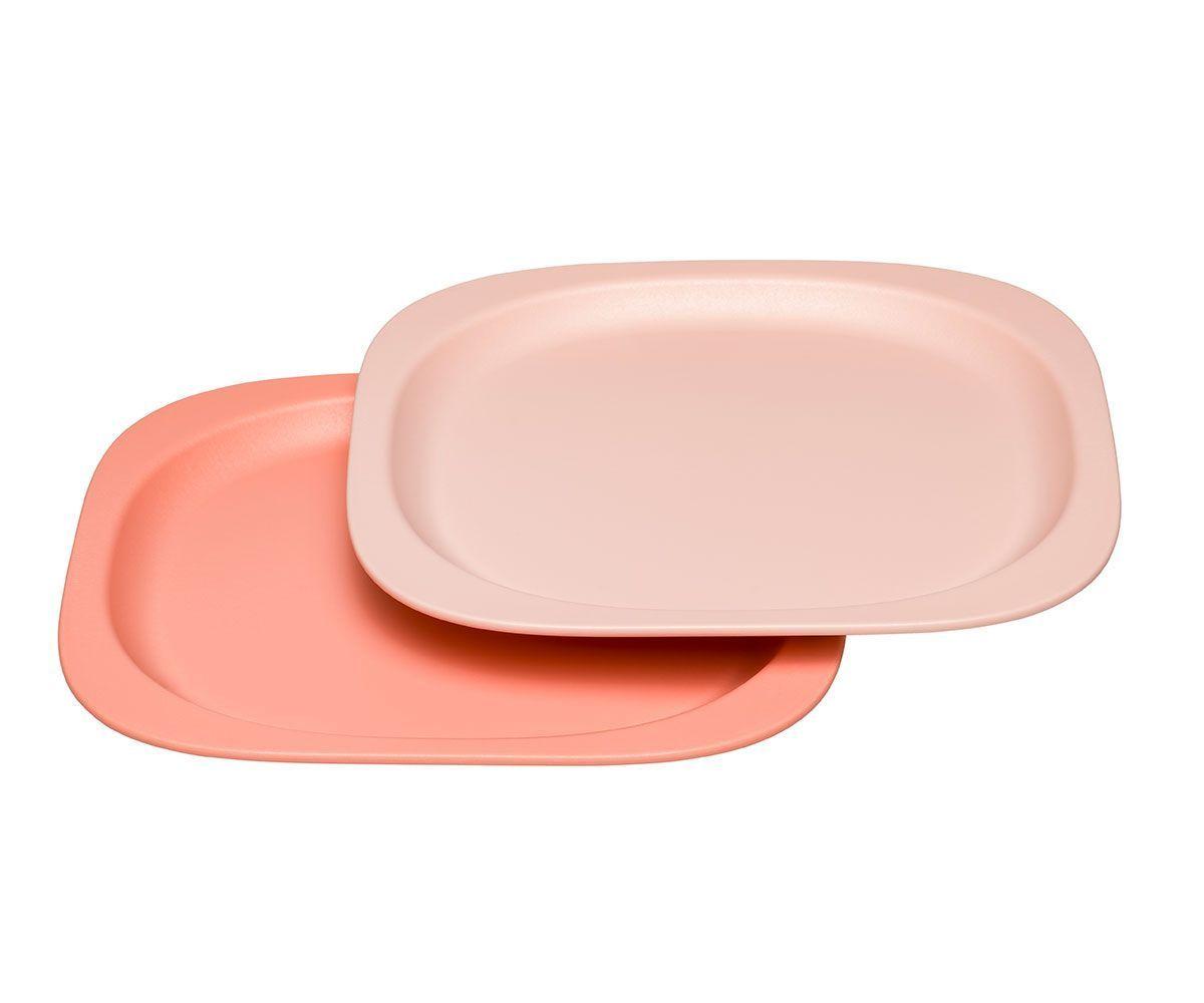 Platos Green Materias Primas Renovables Rosa NIP-1