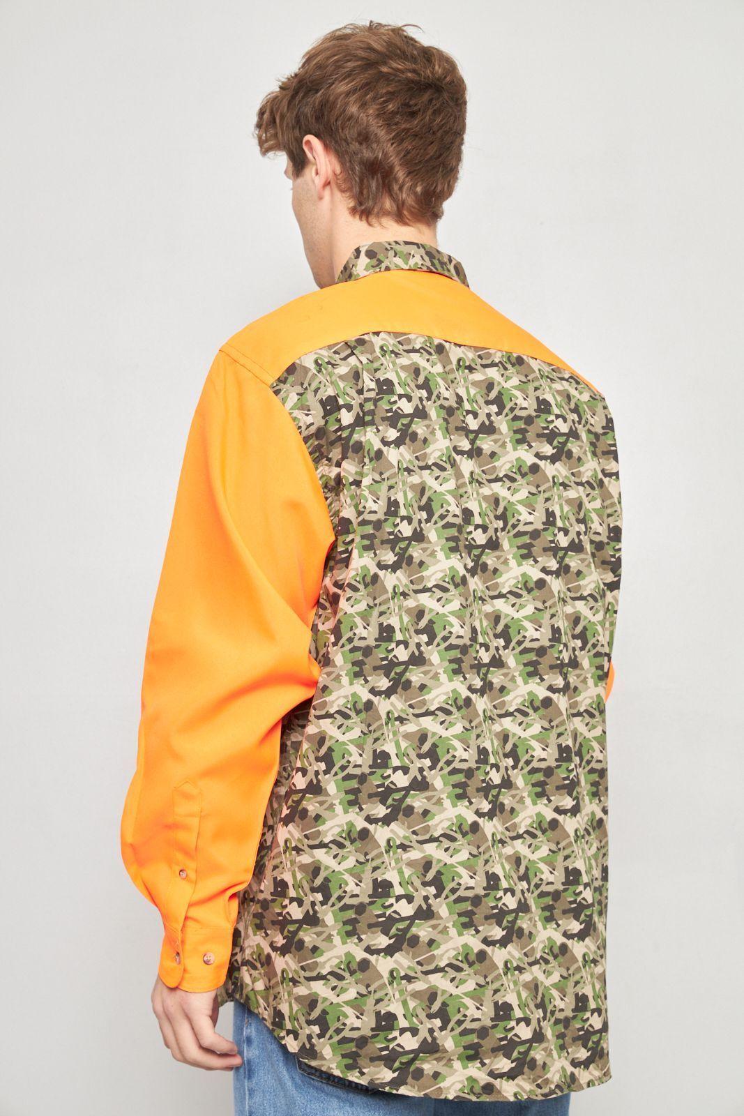 Camisa casual reciclado multicolor snap on talla XL -2