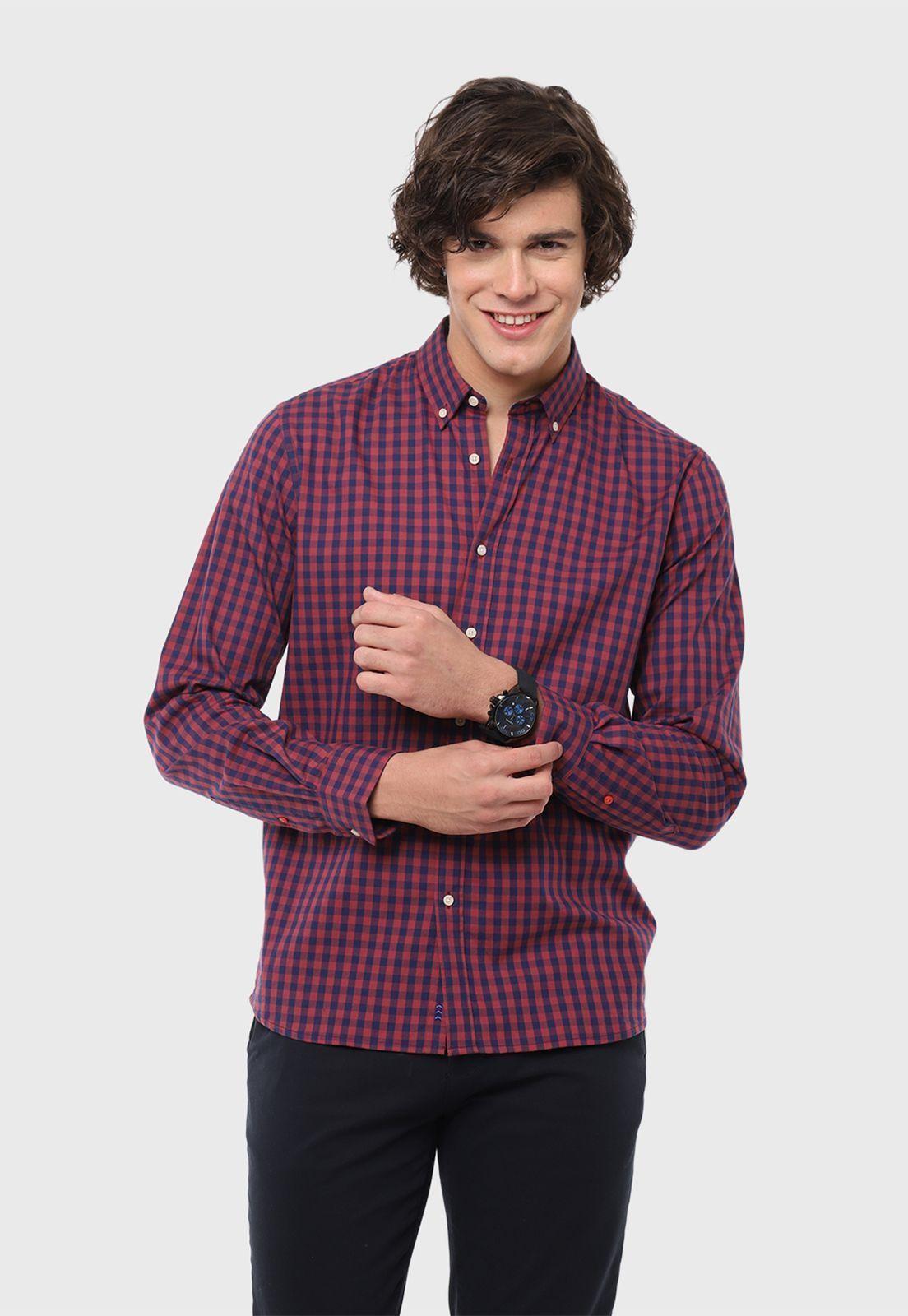 Camisa Oxford A Cuadros Arrow-0