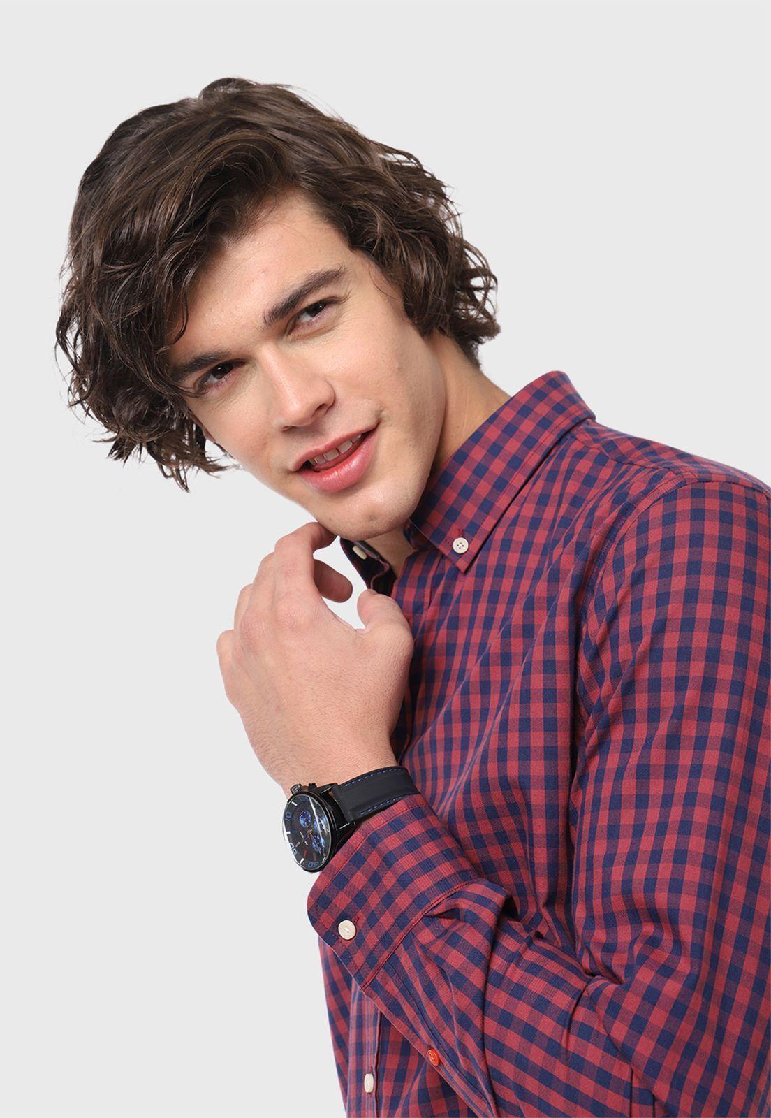 Camisa Oxford A Cuadros Arrow-3
