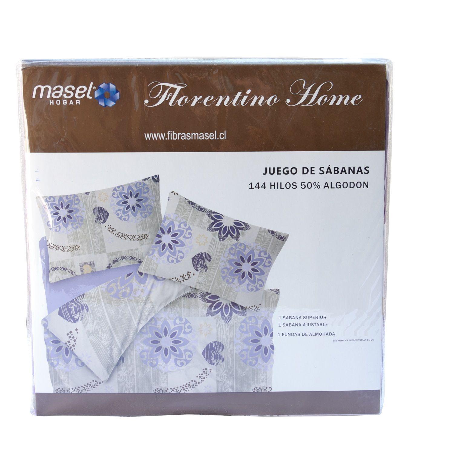 Juego de Sabanas Mandala 2.5 plazas Lila-3