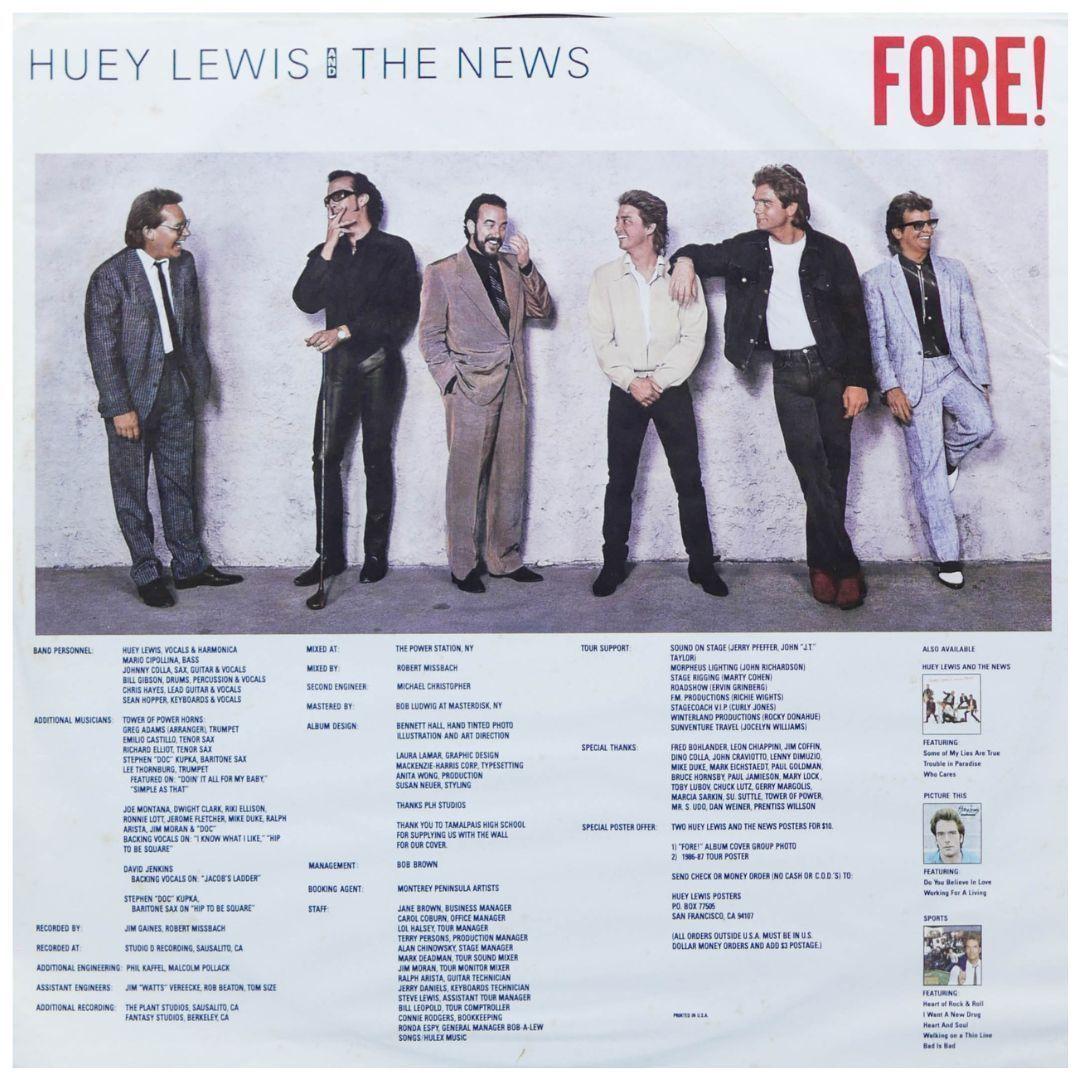 HUEY LEWIS AND THE NEWS  - FORE! VINILO USADO-2