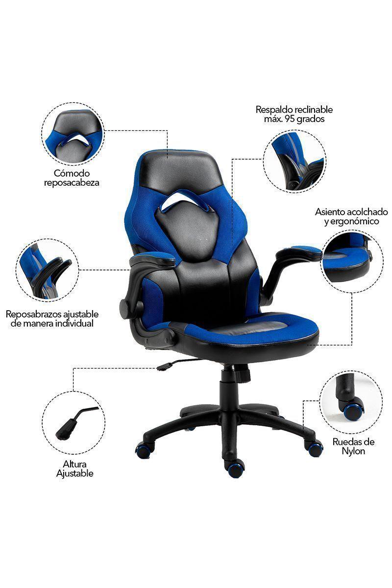 Silla Gamer Hero One Azul-4