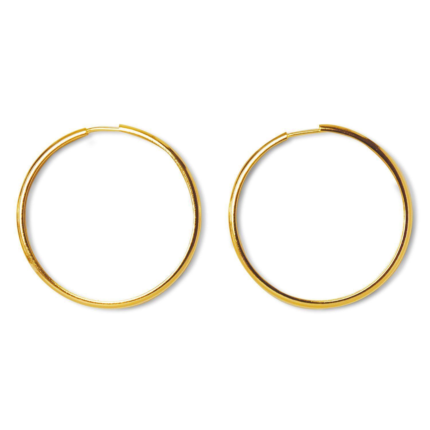 Aros Argolla 37mm Enchapado Oro 18K-0