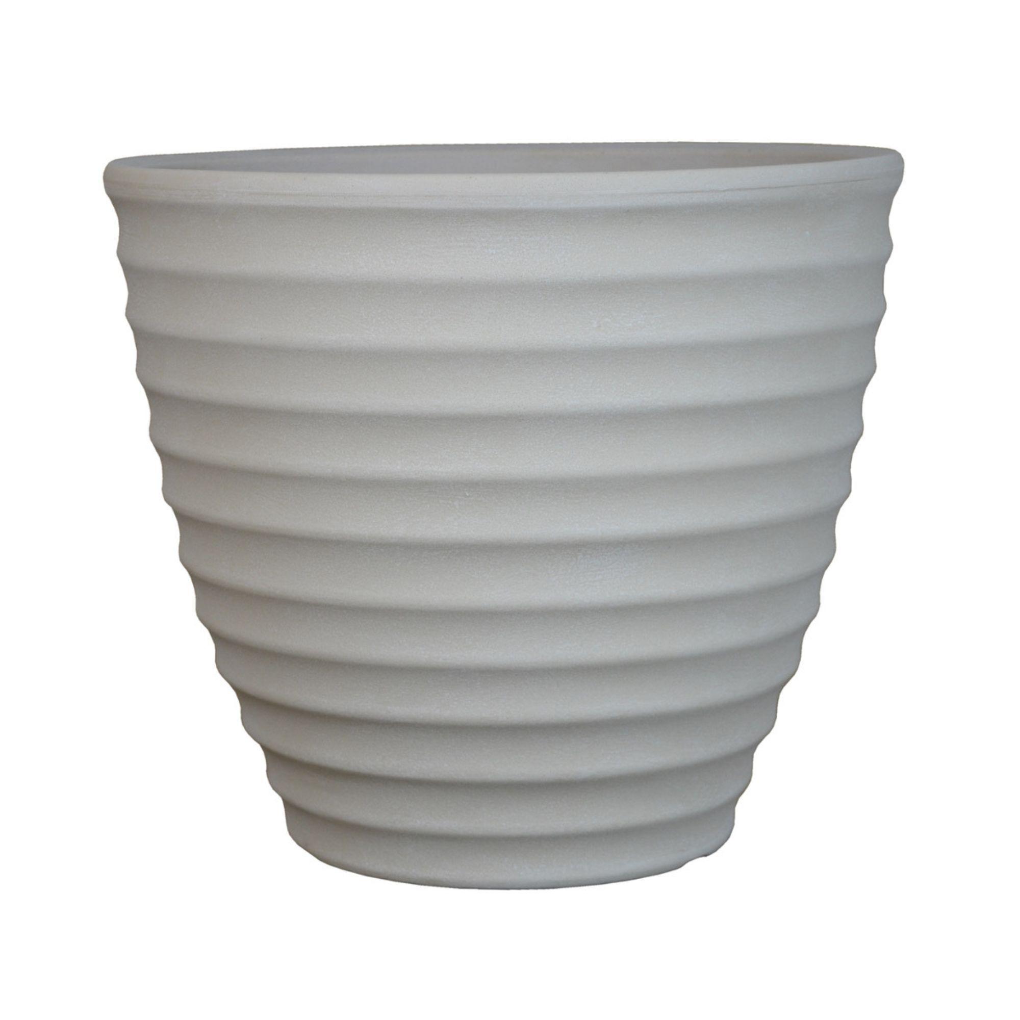 Macetero Rotomoldeado Bee27 Crema (27cmx33cm)-2