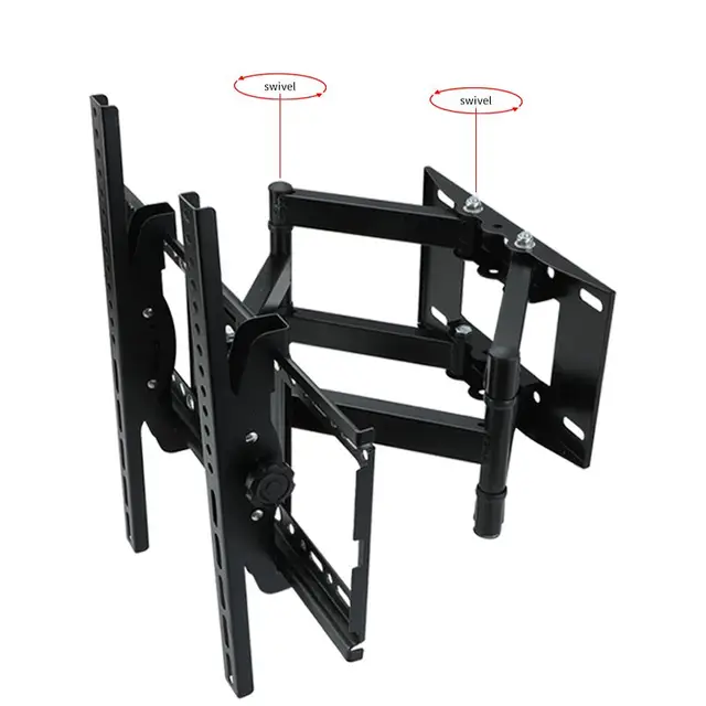 Soporte de pared de TV LCD, LED Doble Brazo 40"-80" Soporta 70 kg-2