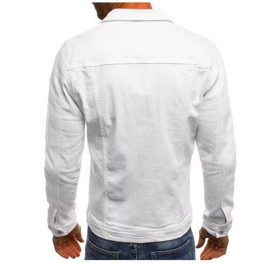 Chaqueta Mezclilla Nacional Blanca Hombre-2