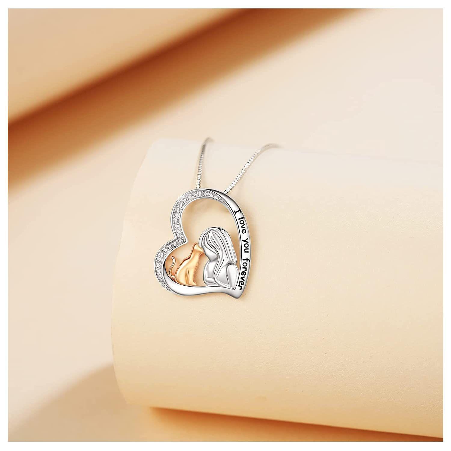 Collar Gato Mujer Plata 925-2