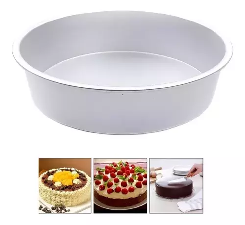 Moldes De Aluminio Para Tortas Molde Queque Molde Torta 24cm 110061-1