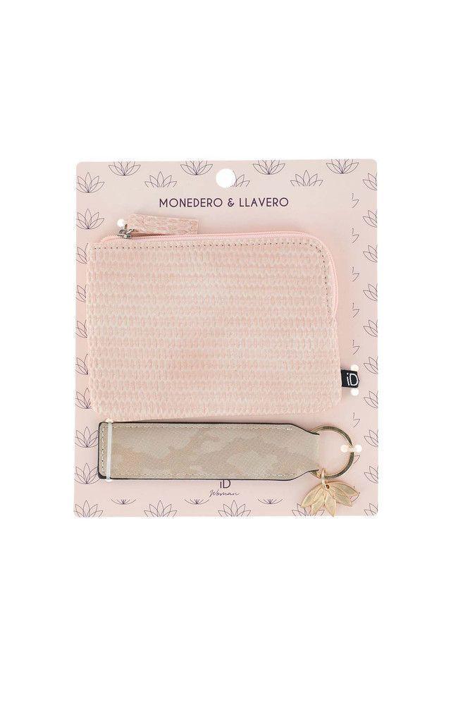 Monedero + Llavero Pinky Rosado i-D-0