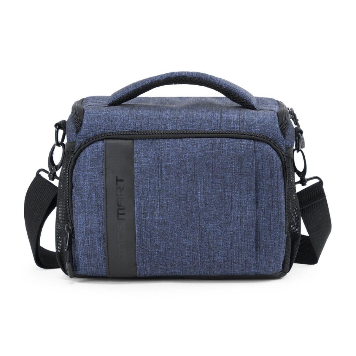 Bagsmart Bolso de hombro para cámara Montreal – Azul Marino-0