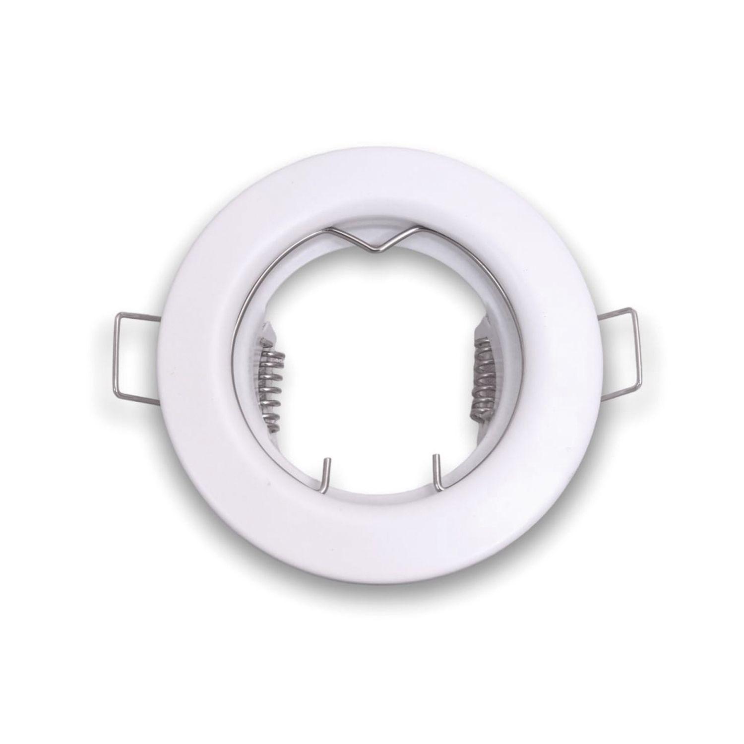 Pack 5 Focos LED Embutido Fijo Porta GU-10 Livorno MR16 Blanco-3