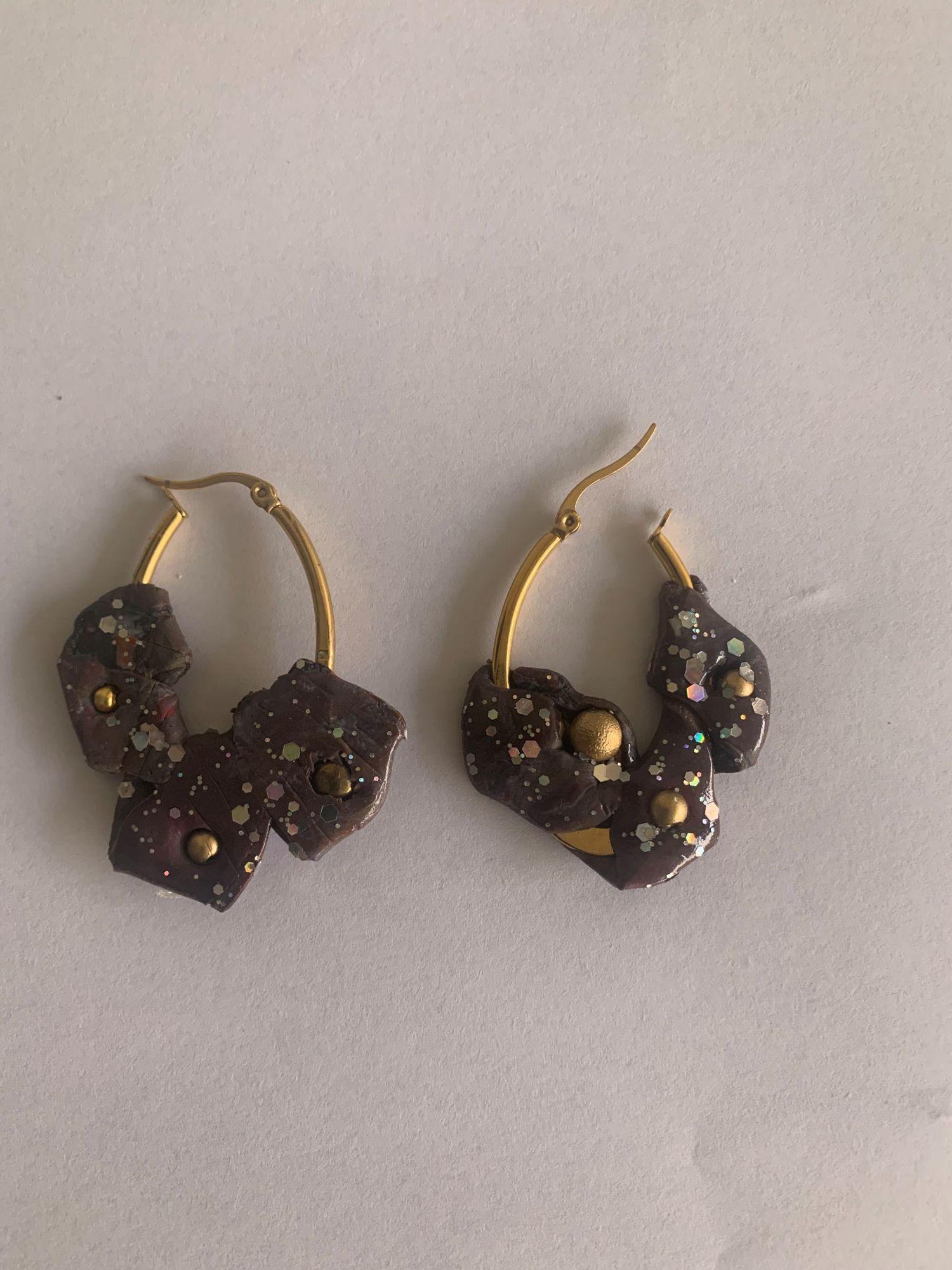 aros de arcilla polimérica hechos a mano diseño exclusivo-0