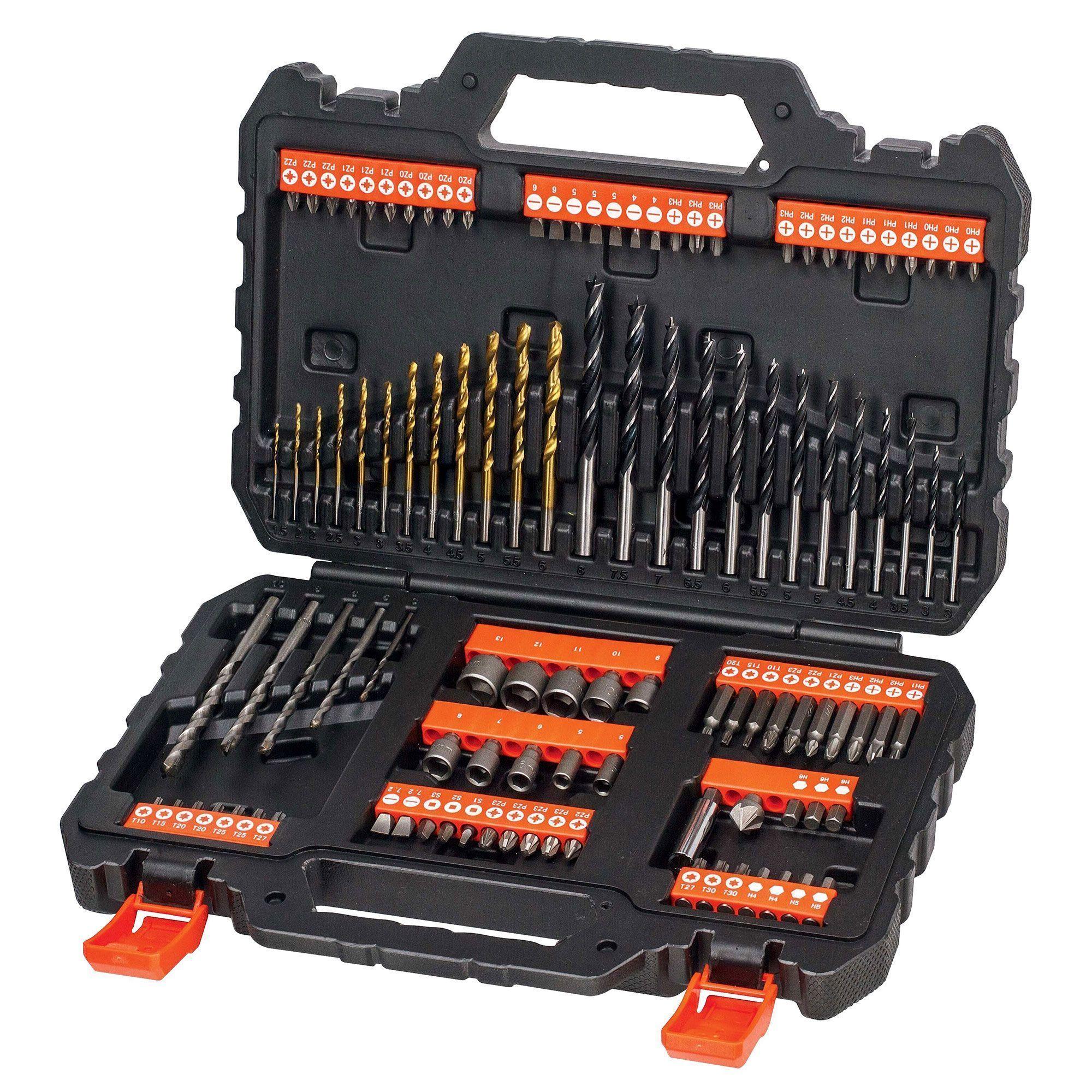 Taladro Atornillador 8v + Set Atornillar/Perforar 109 Piezas Black + Decker-2