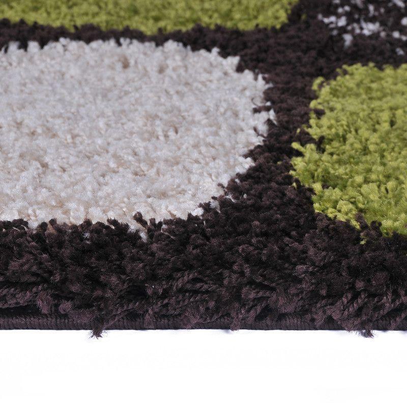 Alfombra Shaggy Roma 133x180 Piedras Verde-1
