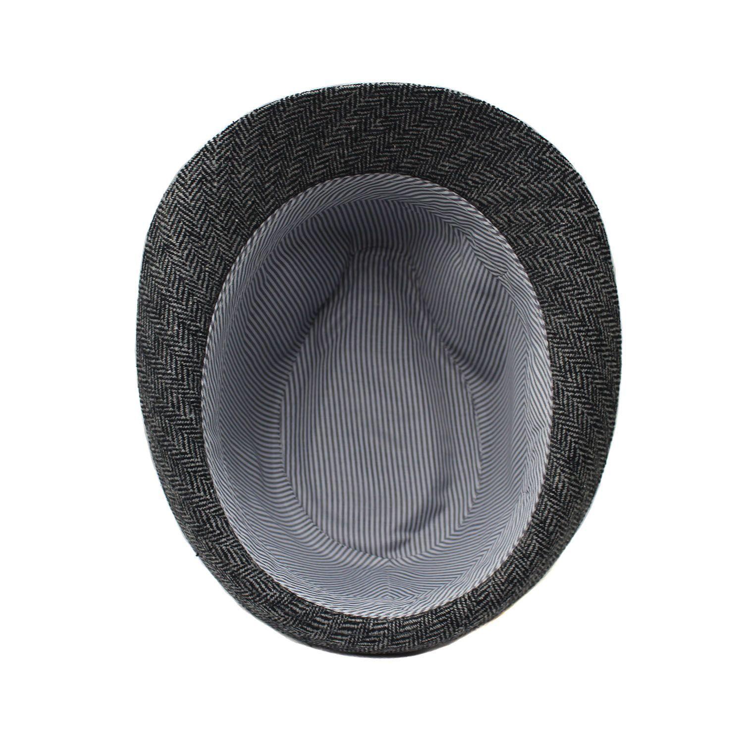 Sombrero Inglés Fantasía Espiga Gris Inv. S/M-3