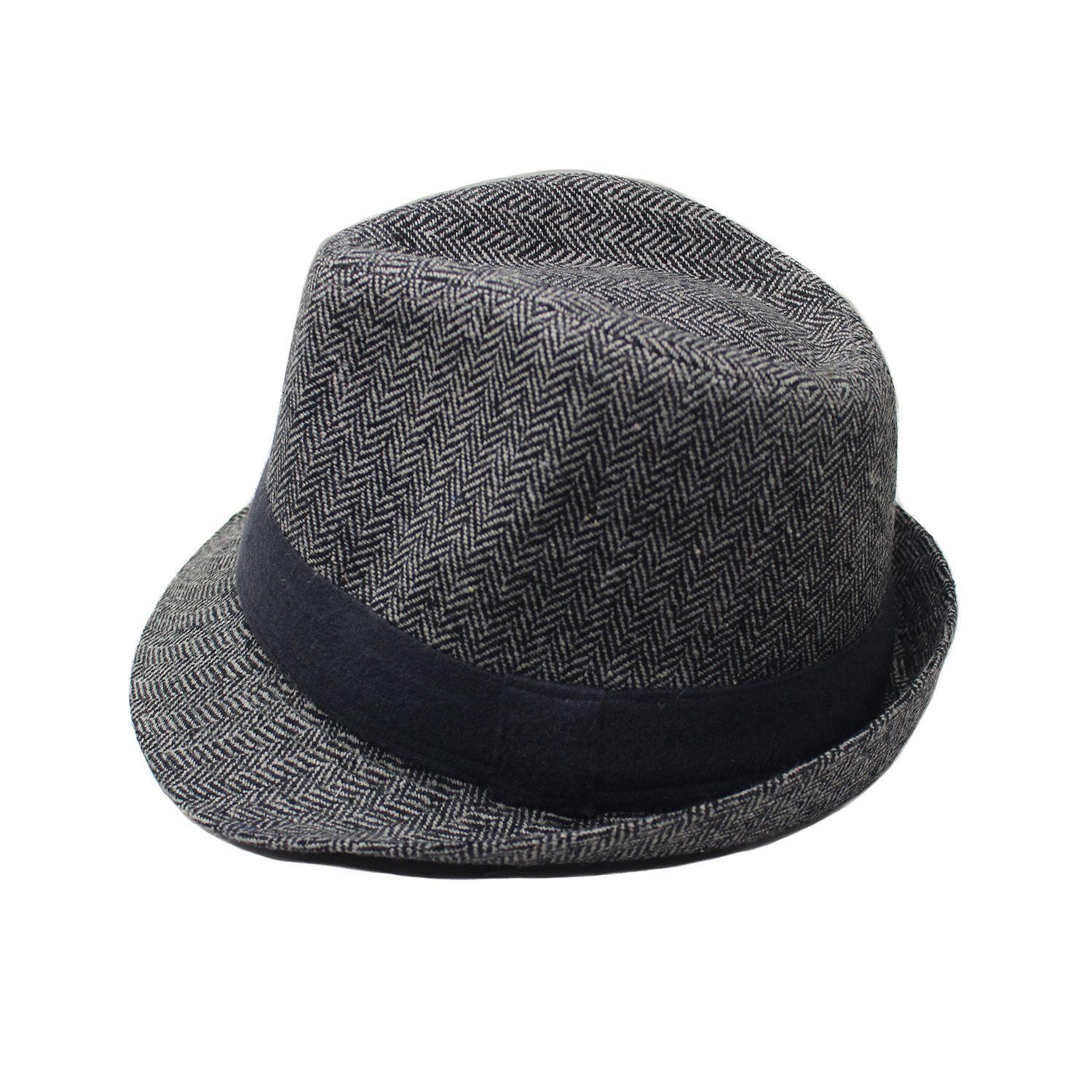 Sombrero Inglés Fantasía Espiga Gris Inv. S/M-2