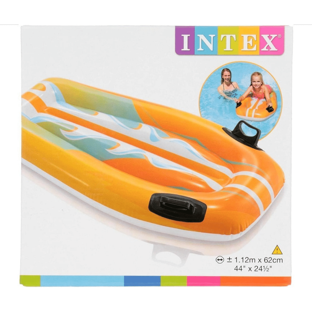Flotador Inflable Tabla De Body 112x62 Cm Naranja-2