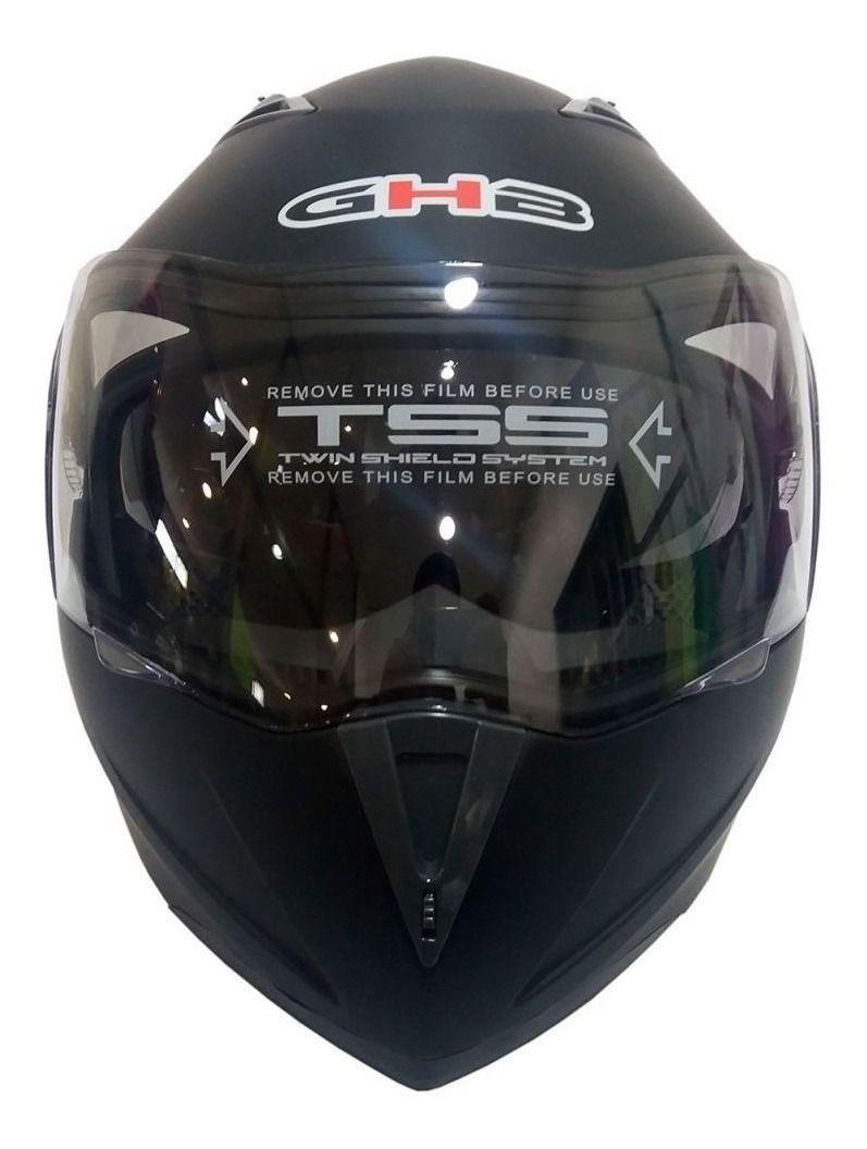 Casco Ghb 158 Dot Negro Matte-1