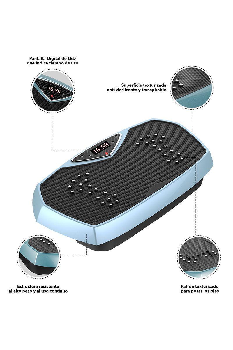 Pack Trotadora T700 + Plataforma Vibratoria Pro Pantalla Celeste-4