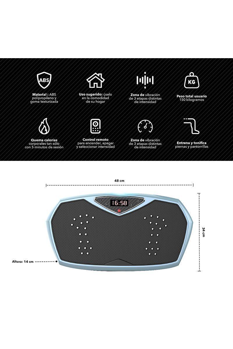 Pack Trotadora T700 + Plataforma Vibratoria Pro Pantalla Celeste-2