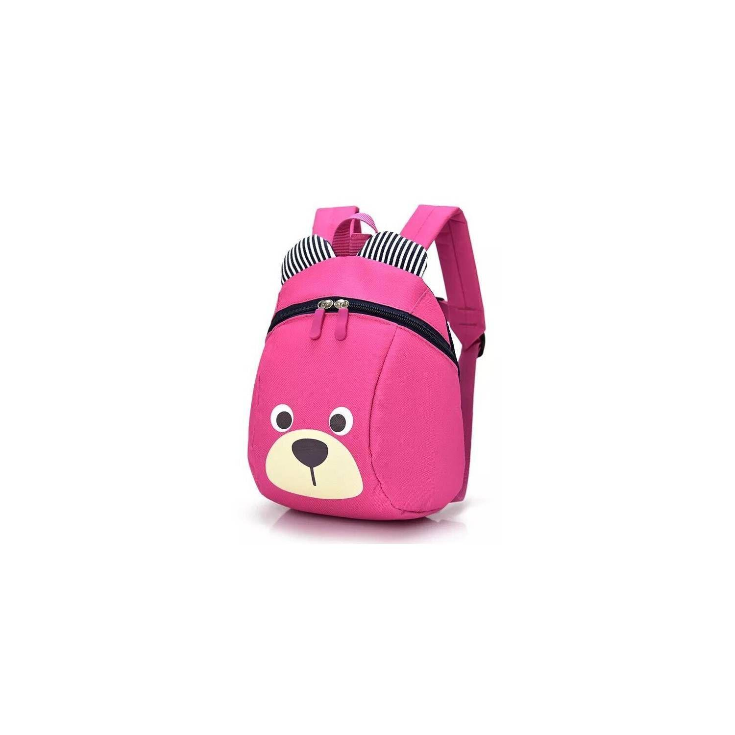 Mochila con Arnés Seguridad para Niños Rosada-0