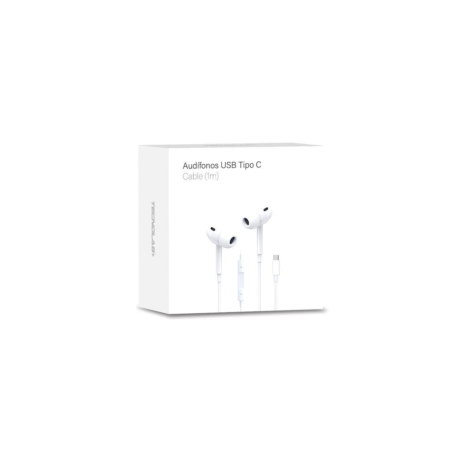 Audifonos In-Ear Conector tipo C 1mt Tecnolab-3