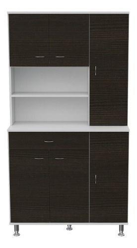 Mueble Cocina Blanco/wengue 169x90x35.tuhome-3