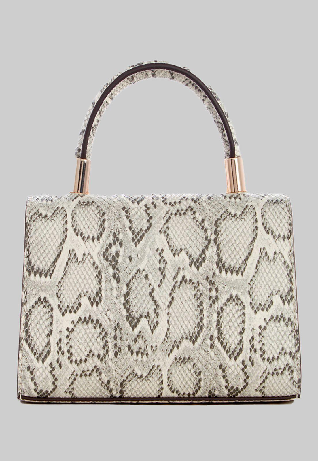 Cartera Night Fall Top Handle Flap Pyt Gris Guess-2