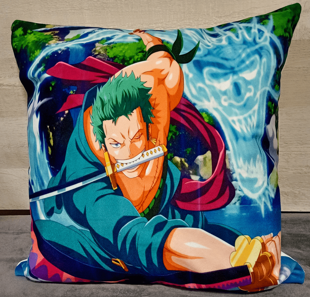 Cojín Felpa 45x45 cm De Zoro Roronoa Extra Suave -2