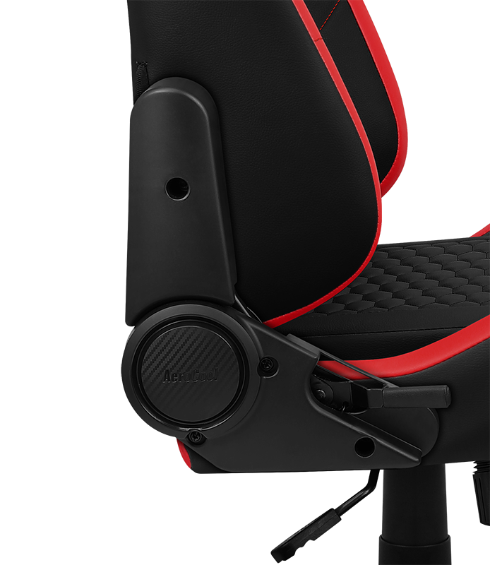 Silla Gamer Pro Aerocool Crown Black/Red-5