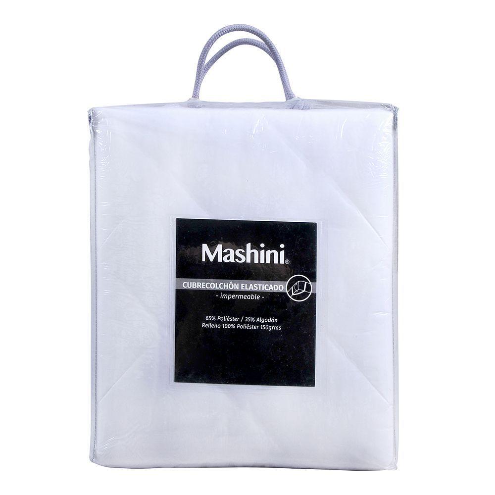 Cubrecolchon Imper. Mashini King Blanco-2