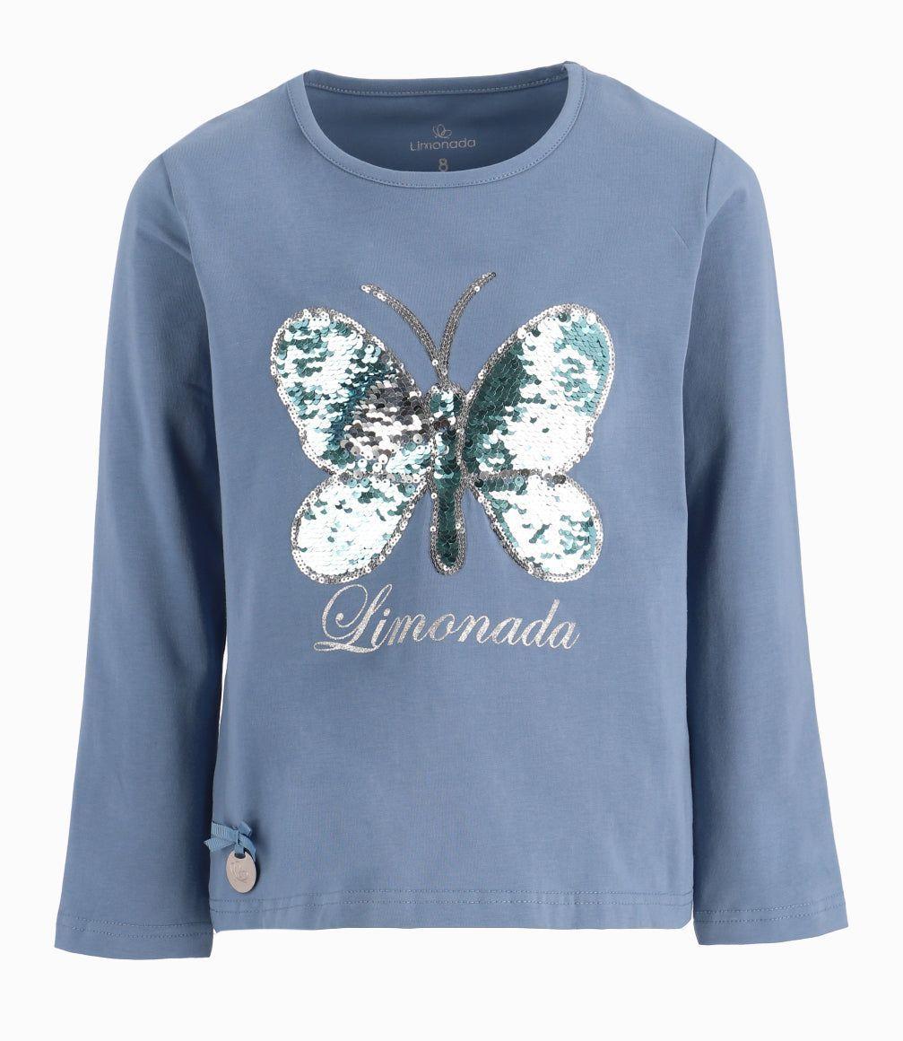 Polera Niña Tie Dye Limonada Celeste-2