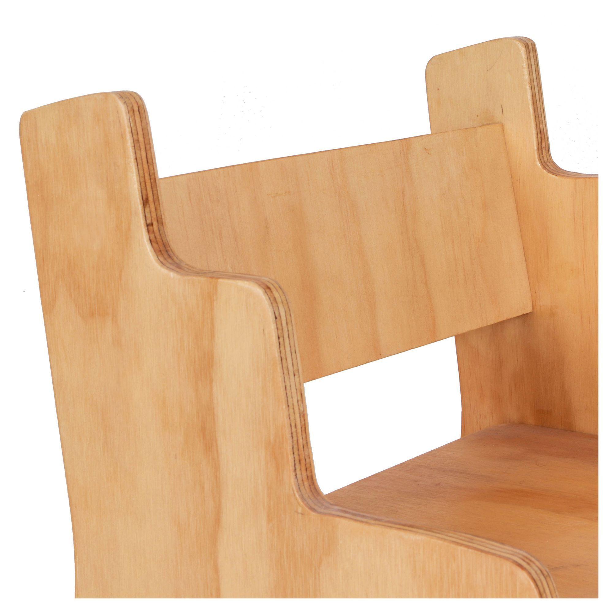Silla Infantil Natural 35x35x35 cm Máxima Design-5