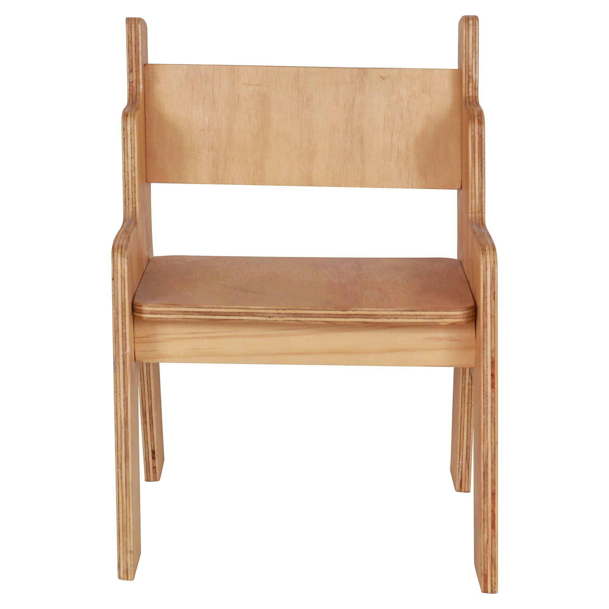 Silla Infantil Natural 35x35x35 cm Máxima Design-1