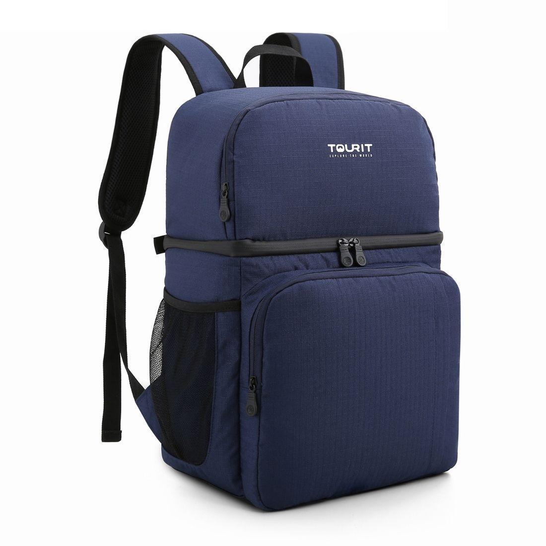 TOURIT Mochila térmica doble cubierta 28L - azul-0