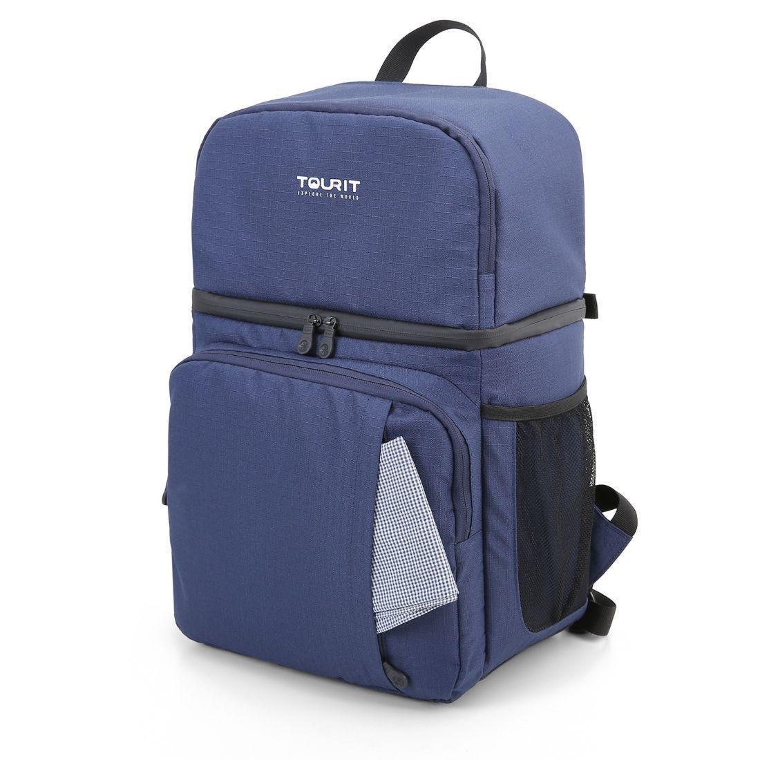 TOURIT Mochila térmica doble cubierta 28L - azul-4