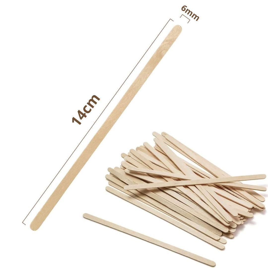 Revolvedores de Café de Madera 14cm x 1000 unidades-1