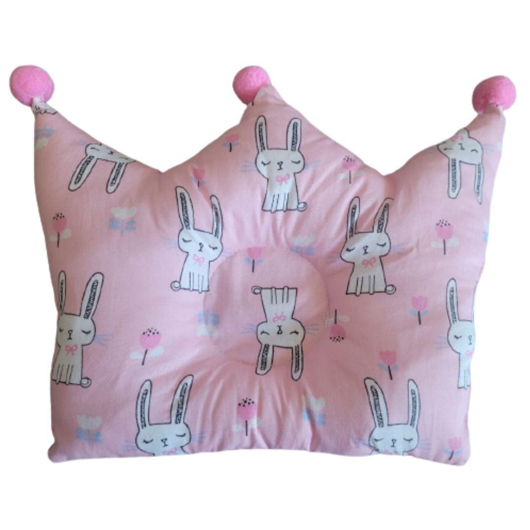 Almohada para cuna bebé rosada-0
