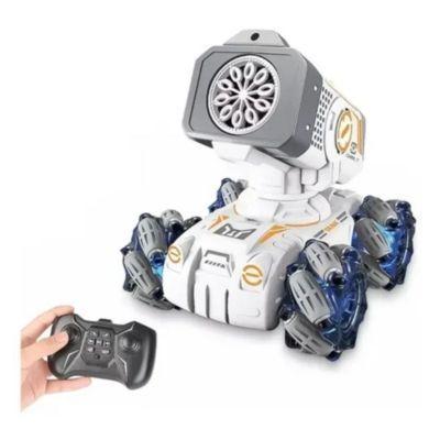 Auto A Control Remoto Con Cañon Lanza Burbujas 4x4-0