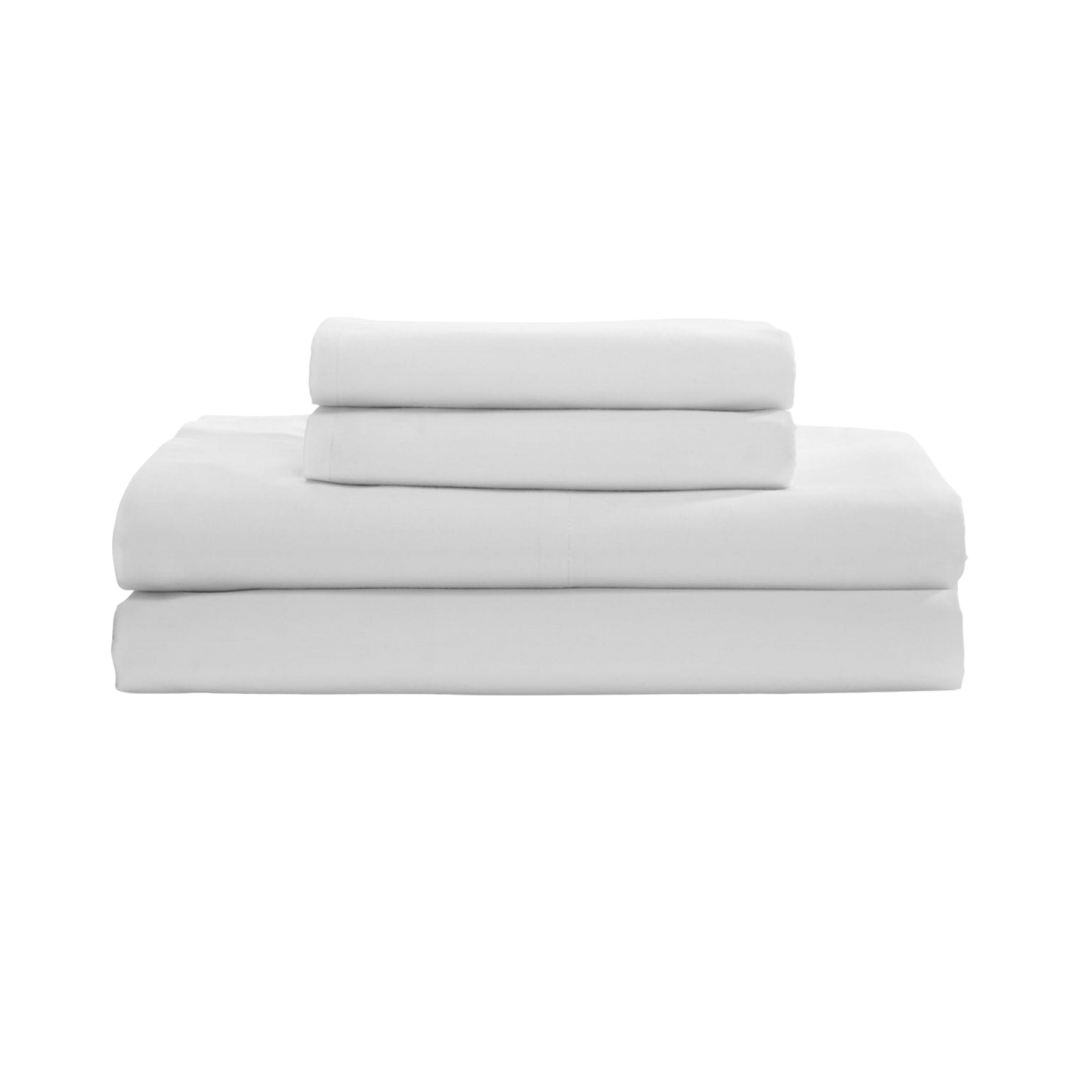 Juego sábanas 2 plaza 200 hilos Blanca-0