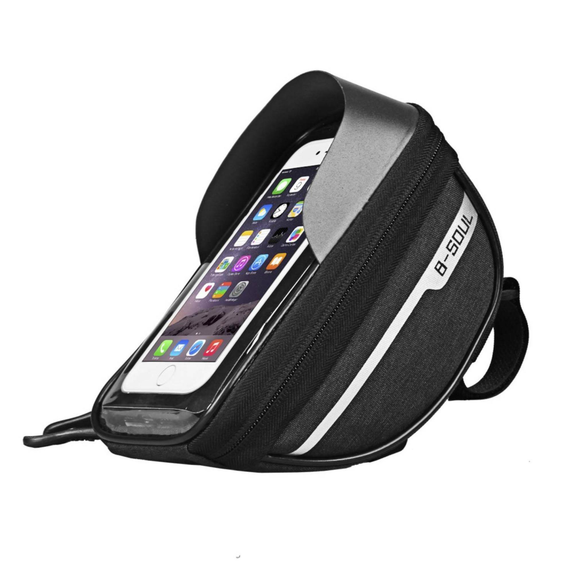 Bolso Para Bicicleta Con Soporte De Celular Impermeable-0
