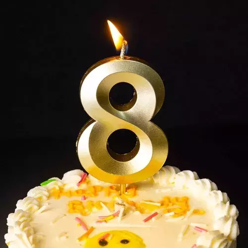 Velas De Cumpleaños Vela Decorativa Vela De Numero Vela 8 -3