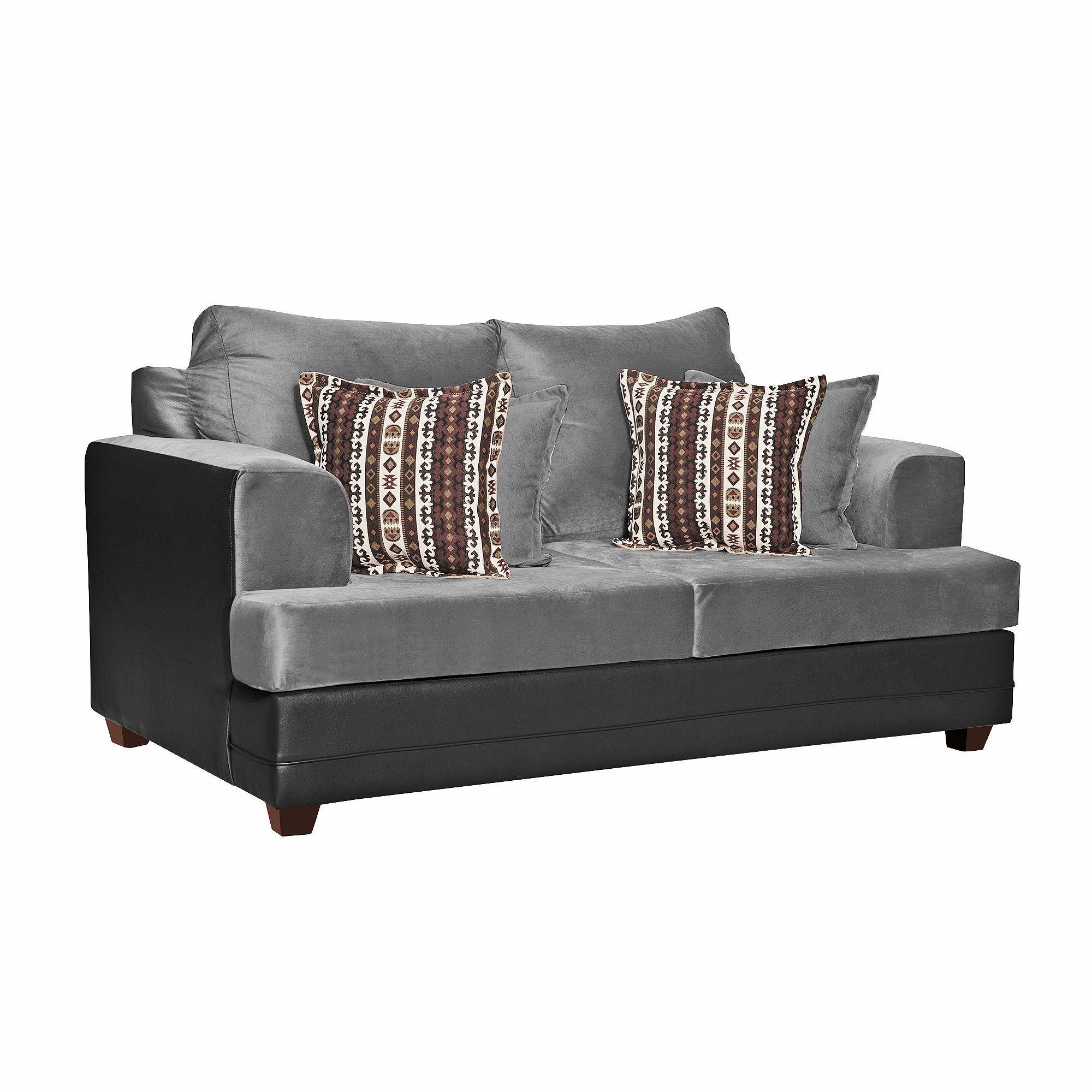 Sofa 2c Mori Felpa Gris  180 x 95 x 98-1