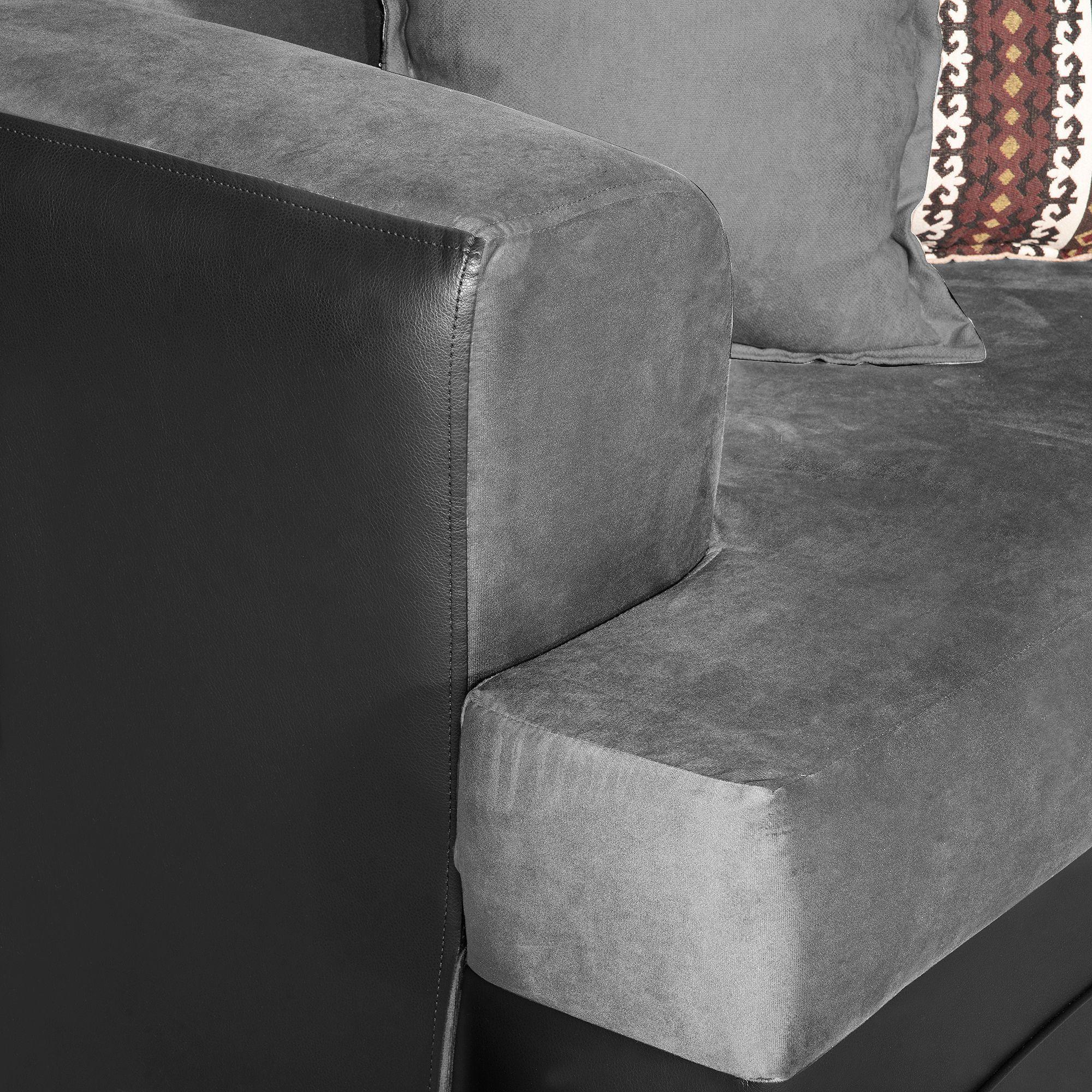 Sofa 2c Mori Felpa Gris  180 x 95 x 98-2