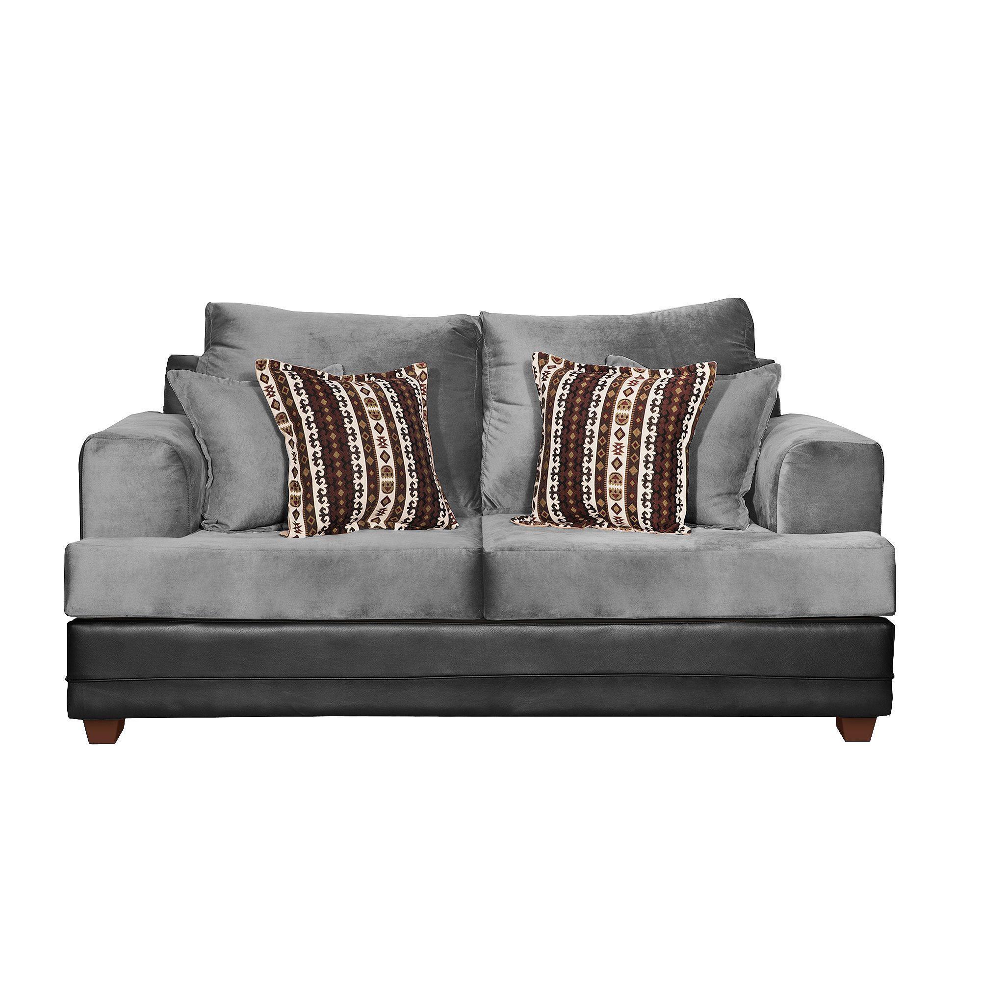 Sofa 2c Mori Felpa Gris  180 x 95 x 98-0