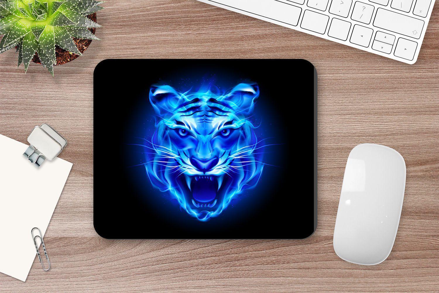 MOUSE PAD ANHIZ M125 TIGRE AZUL-2