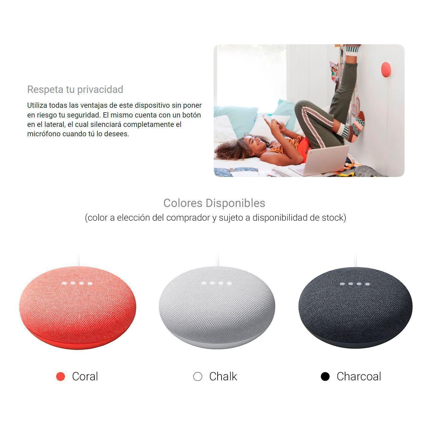Google Nest Mini  Asistente Virtual Chalk-5