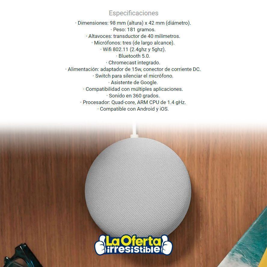 Google Nest Mini  Asistente Virtual Chalk-4